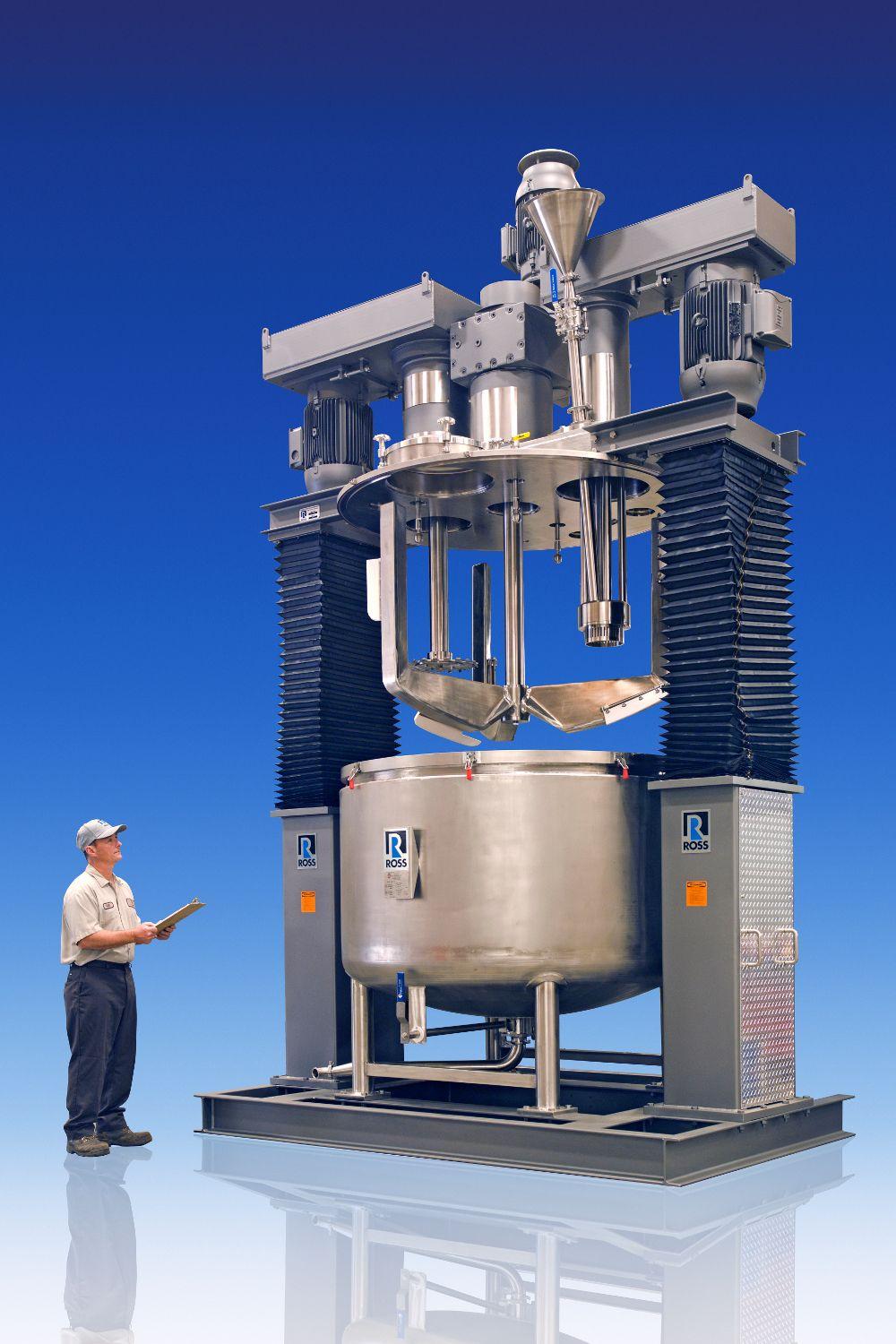 Ross updates triple-shaft mixer design to further streamline powder processing