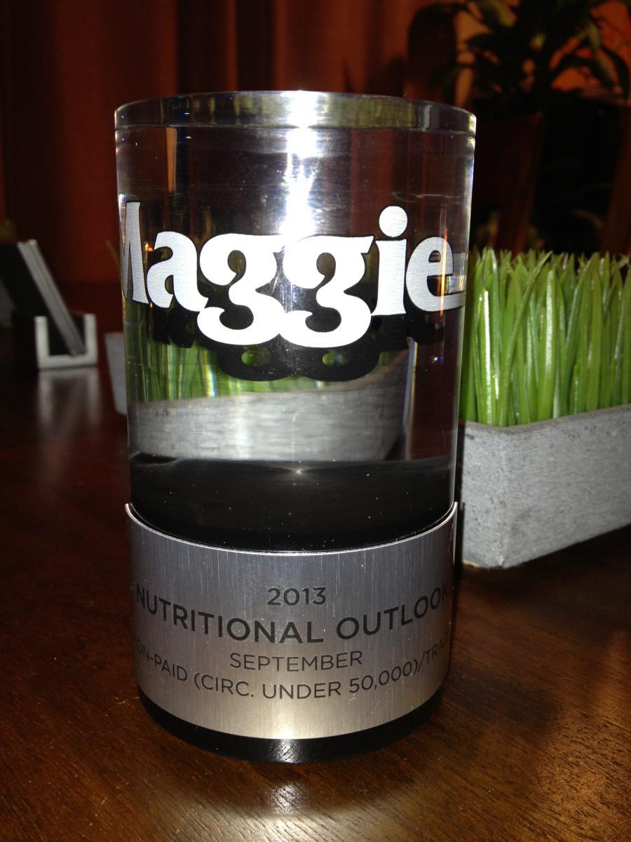 Nutritional Outlook Magazine Named Maggie Award Winner for Best Trade Publication