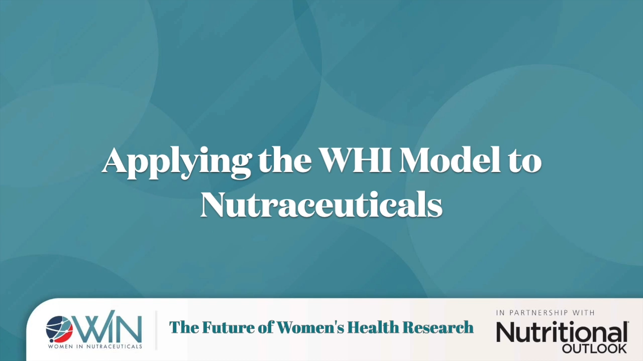 Applying the WHI model to nutraceuticals