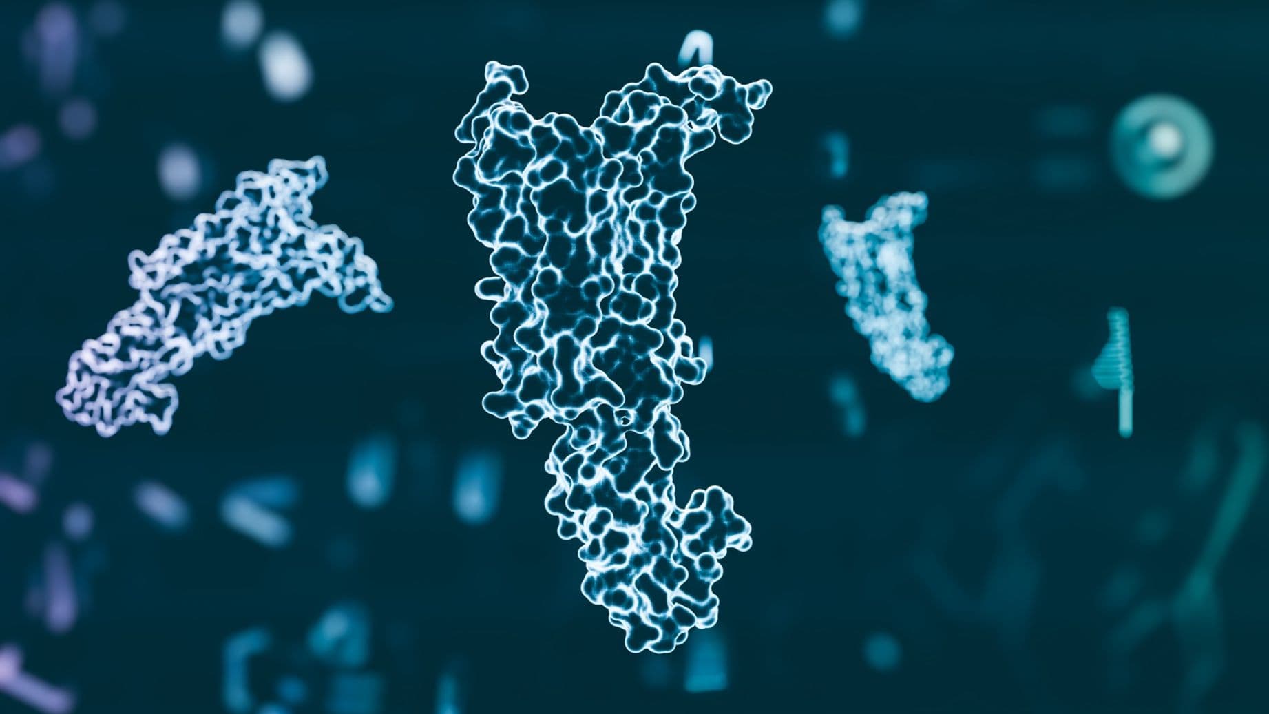 illustration of GLP-1 molecule